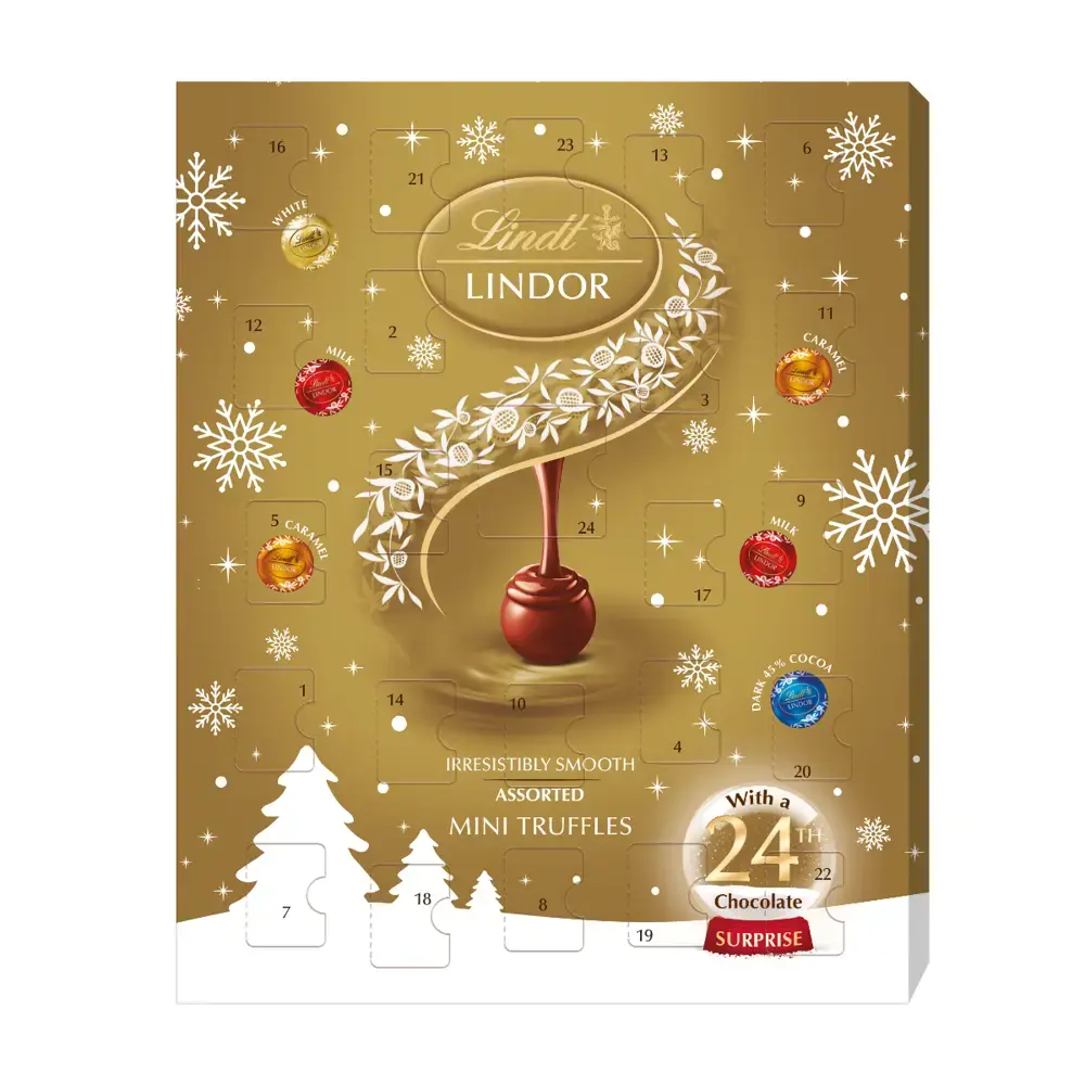 Lindt LINDOR Assorted Mini Advent Calendar 117g